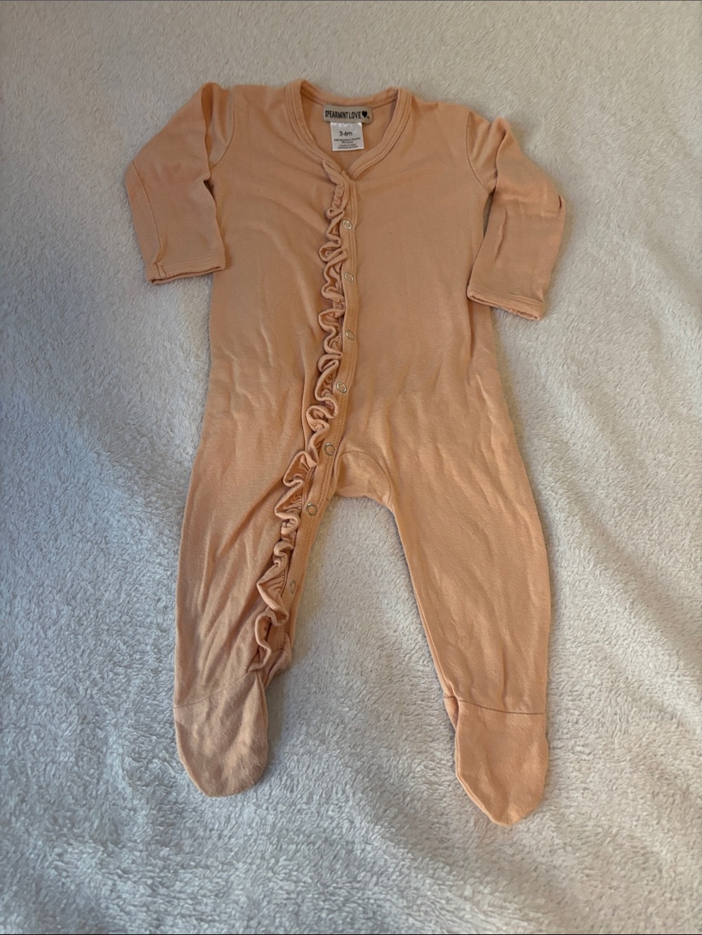 Spearmint Love Bamboo Footie (3-6 Months)